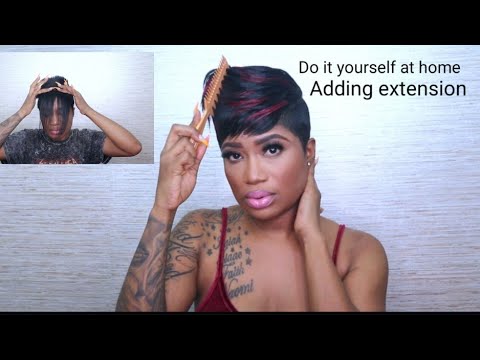 Видео: Добавление удлинения к стрижке пикси в домашних условиях.