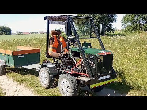 Видео: Самодельный трактор 4х4 переломка