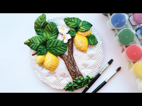 Видео: Лимон!!! Поделка из соленого теста!!!