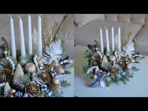 Видео: Decor with candles / Новогодний декор на стол со свечами / DIY TSVORIC
