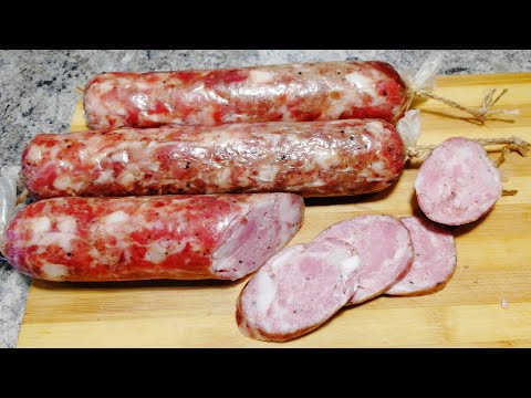 Видео: Колбаса "РУБЛЕНАЯ" в домашних условиях👨‍🍳