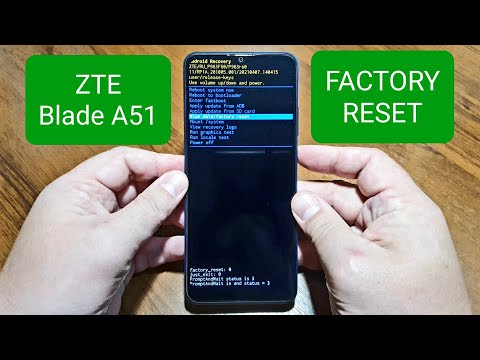 Видео: ZTE BLADE A51 factory reset / сброс до заводских настроек