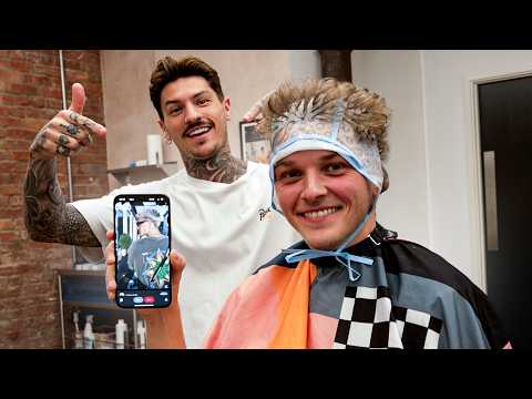 Видео: Делаю клиентке мелирование в стиле блонд в современном стиле маллет! 😮