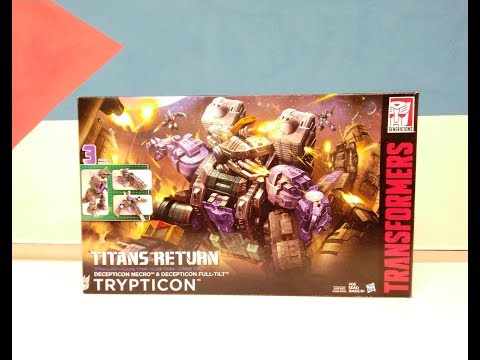Видео: Обзор трансформера Trypticon & Full-Tilt & Necro - Titans Return - Titan class - Hasbro. Музей Р-ТФ.