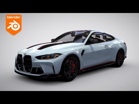 Видео: Blender и bmw m4 competition, смотрим на 3д модель / разбор работы подписчика