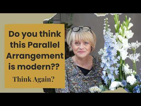 Видео: Как создать современную параллельную цветочную композицию (шаг за шагом)