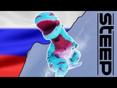 Видео: ТИПИЧНЫЕ РУССКИЕ ТУРИСТЫ ДЕЛАЮТ ТРЮКИ НА САНКАХ В STEEP