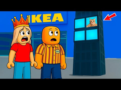 Видео: КОТИК В ТЕЛИКЕ 😱 ИКЕА УДИВИЛА.  роблокс IKEA
