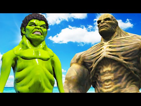Видео: сирена халк голова против мерзости - эпическая битва