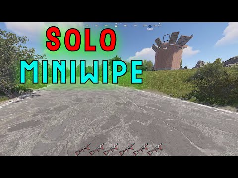 Видео: Соло минивайп | Solo miniwipe in RUST