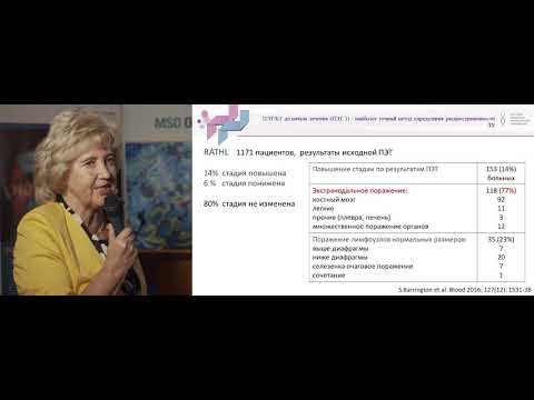 Видео: Демина Е.А.  Лимфома Ходжкина роль ПЭТ КТ в диагностике и оценке эффективности лечения