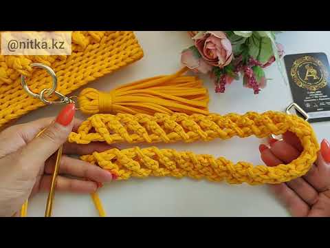 Видео: You haven't crocheted such a handle for handbags yet Такую ручку для сумки вы еще не вязали