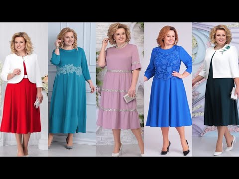 Видео: Топ самых красивых и стильных платьев больших размеров для матери жениха/невесты, трендовых плать...
