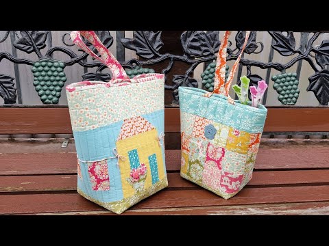 Видео: 377. МК "Прищепница" в стиле пэчворк,  в рамках 10-ой Лоскутной эстафеты