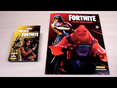 Видео: PANINI Fortnite Black frame series. Обзор журнала и первые наклейки