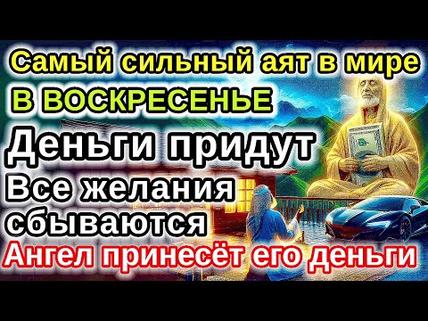 Видео: САМАЯ СИЛЬНАЯ Дуа в ВОСКРЕСЕНЬЕ удача и богатство придут к вам! Деньги, желания и реки сбудутся!