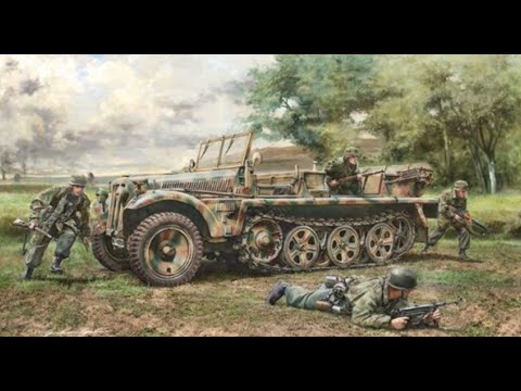 Видео: Немецкий полугусеничный артиллерийский тягач Sd.Kfz.10