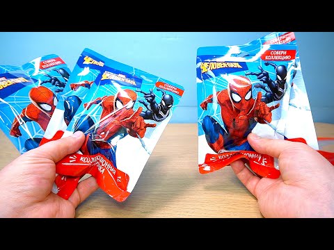 Видео: Сюрприз Пакетики Человек Паук из Фикспрайс