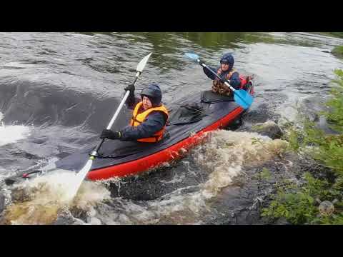 Видео: Река Чирка-Кемь (Тикша-Боровой, пороги, низкая вода, 2019г.)