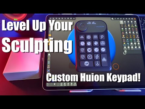Видео: Как я настроил Huion Keydial Mini для обновления настроек iPad от Nomad Sculpt!