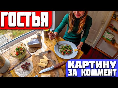 Видео: А НАШЕЛ Я В ЛЕСУ... И ВКУСНЫЙ ЗАВТРАК ДЛЯ ГОСТЬИ ЛЕСНОГО ДОМИКА У ХУДОЖНИКА В ДЕРЕВНЕ