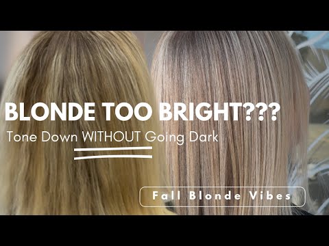 Видео: Слишком яркий блонд??? | Тонирование светлых волос БЕЗ затемнения