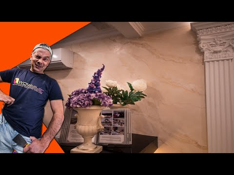 Видео: Отделка Отеля Венецианской Штукатуркой Creama Bianco Stucco Veneziano Wowcolor | Men'K Kings hotel