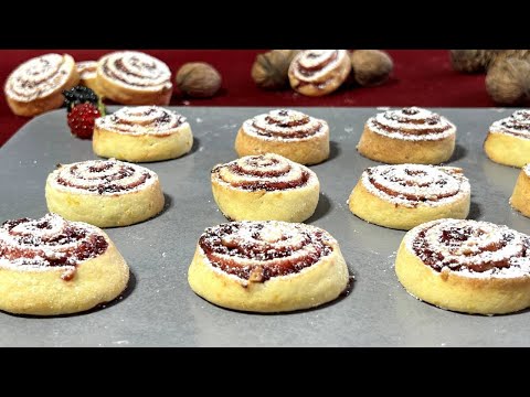 Видео: ПРОСТОЕ ПЕЧЕНЬЕ ЗАВИТУШКИ С ВАРЕНЬЕМ❤️ВКУСНО И КРАСИВО  (Englische Untertitel )