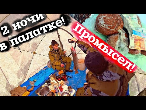 Видео: НАШ ЗАРАБОТОК! ДВОЕ СУТОК В ПАЛАТКЕ В -30! ПРОМЫСЕЛ И РЫБАЛКА!ГОТОВИМ ДЕЛИКАТЕСЫ ЕЗДИМ НА ВЕЗДЕХОДЕ!