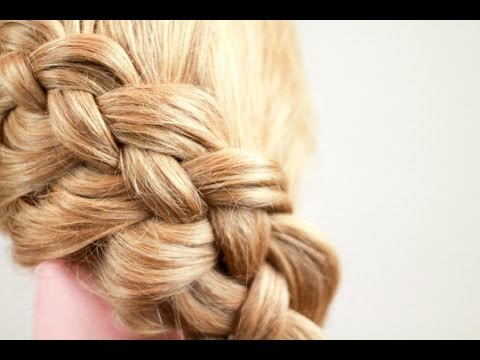 Видео: Плетение косичек. Коса из 4 прядей. How to make 4 strand braid