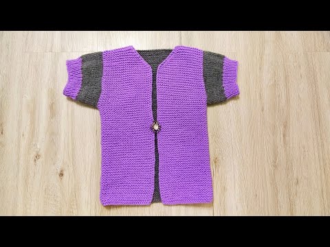 Видео: ДЕТСКИЙ КАРДИГАН СПИЦАМИ БЕЗ РАСЧЕТОВ