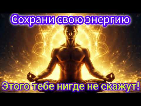 Видео: Как сохранить жизненную энергию?Этого тебе нигде не скажут!!!
