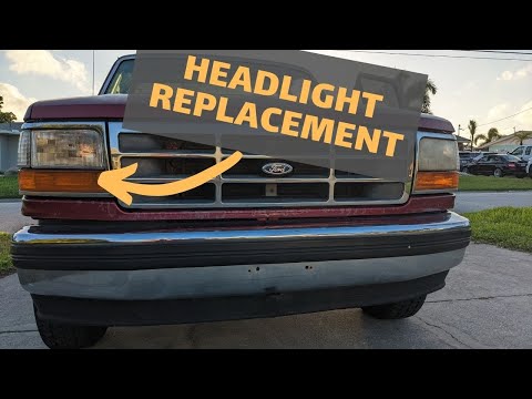 Видео: Мы заменили фары на нашем Ford F150 92-96 годов выпуска.