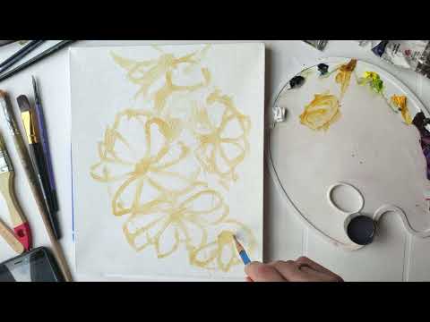 Видео: Рисуем весенние цветы. Часть 1