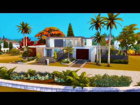 Видео: Tour Modern Family House II The Sims 4 II No CC II Огляд Сучасного Сімейного Будинку