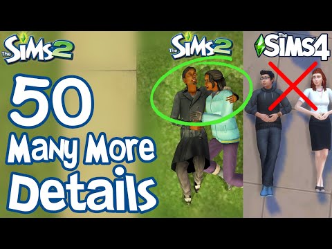 Видео: The Sims 2: ЕЩЕ 50 ЗАБАВНЫХ МЕЛКИХ ДЕТАЛЕЙ, которых нет в Sims 3 и Sims 4