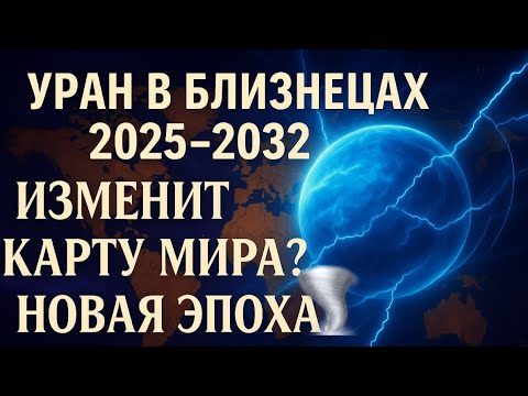 Видео: УРАН В БЛИЗНЕЦАХ 2025–2032 ❤️‍🔥ЧАСТЬ 2 — ДЛЯ ВСЕХ ЗНАКОВ ПЕРЕМЕНЫ И  НОВАЯ ЭПОХА