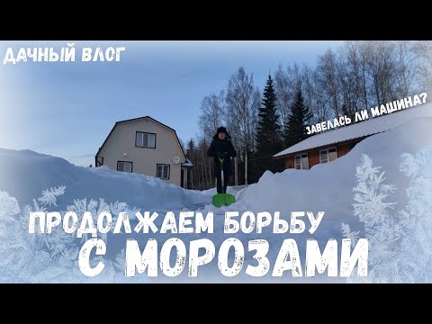 Видео: Продолжаем борьбу с морозами. Пробую пережить эту зиму на даче, меня хватило не надолго. Дачный влог