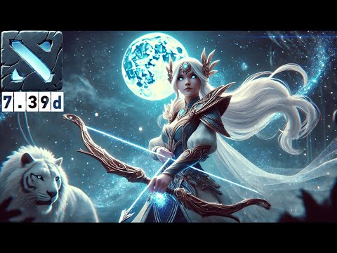 Видео: Под луной на Support Mirana Turbo Dota 7.39d