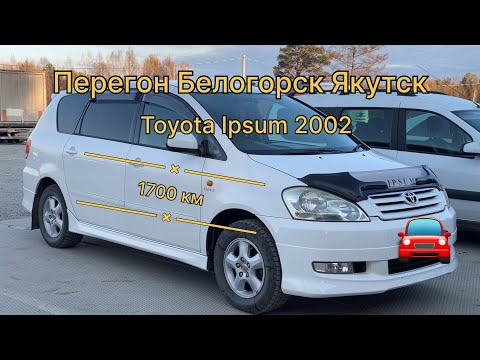 Видео: Перегон авто Белогорск Якутск Toyota Ipsum 2002