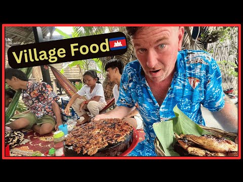 Видео: Обзор еды в Ангкор-Ват, деревне Преах-Дак 🇰🇭 4K