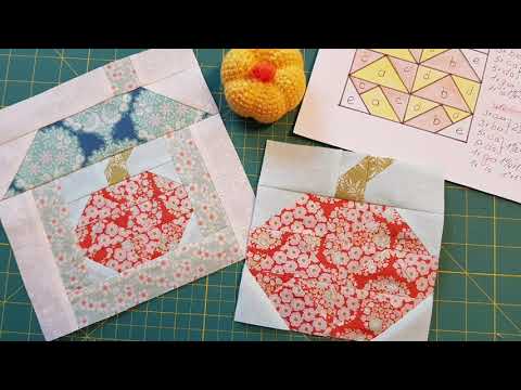 Видео: 180. Блок N8/Шьём квилт "Лоскутная деревенька"/ Пэчворк шаг за шагом 2сезон/ Блок "Тыква"