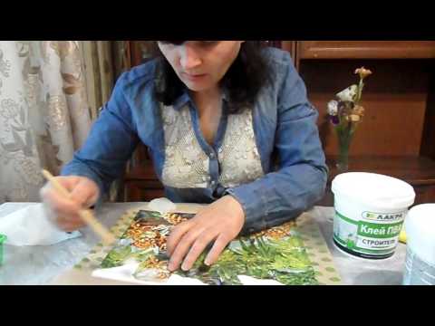 Видео: декупаж на ткани ,пляжная сумка