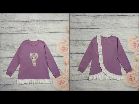 Видео: Как сшить трикотажную тунику с кружевом
