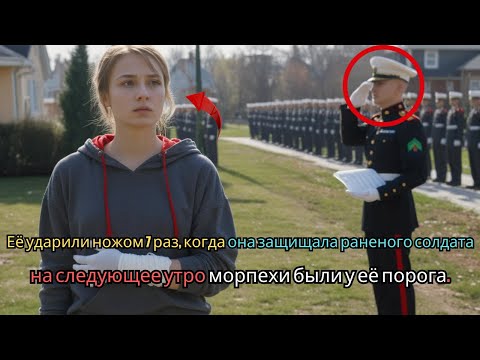 Видео: Её ударили ножом 7раз когда она защищала раненого солдата на следующее утро морпехи были у её порога