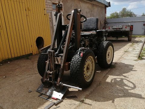 Видео: Мини погрузчик Механизм опрокидывания ковша Часть 10