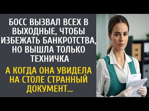 Видео: Босс вызвал всех в выходные, чтобы избежать банкротства, но вышла только техничка…