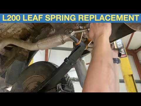 Видео: Замена рессоры и втулки подвески L200