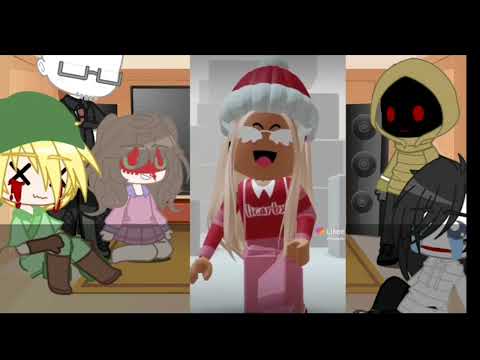 Видео: Реакция крипипасты на Лису rbx (5 видео) //GACHA/Roblox// ///Чёрный экран///