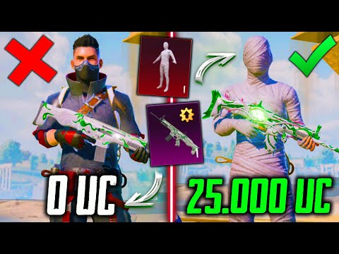 Видео: ЛУЧШАЯ ПРОКАЧКА АККАУНТА на 25000 UC В PUBG MOBILE! ВЫБИЛ МУМИЮ и ПРОКАЧАЛ НОВЫЙ СКАР В ПУБГ МОБАЙЛ!